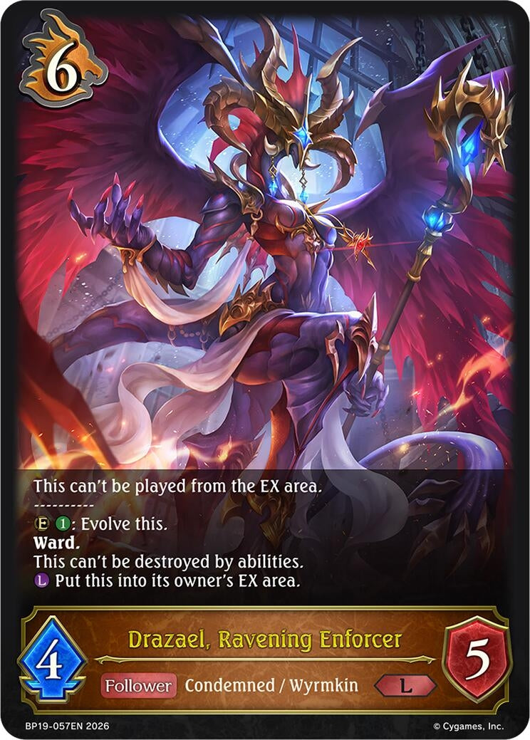 Image for Drazael, Ravening Enforcer (BP19-057EN) (BP19) - Shadowverse: Evolve