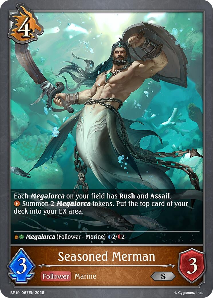 Image for Seasoned Merman (BP19-067EN) (BP19) - Shadowverse: Evolve