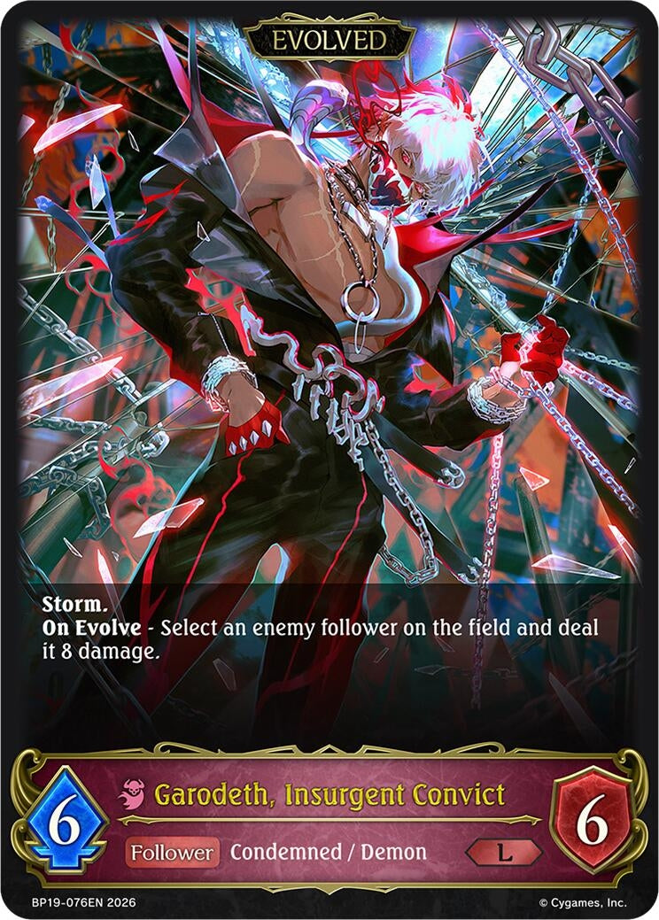 Image for Garodeth, Insurgent Convict (Evolved) (BP19-076EN) (BP19) - Shadowverse: Evolve