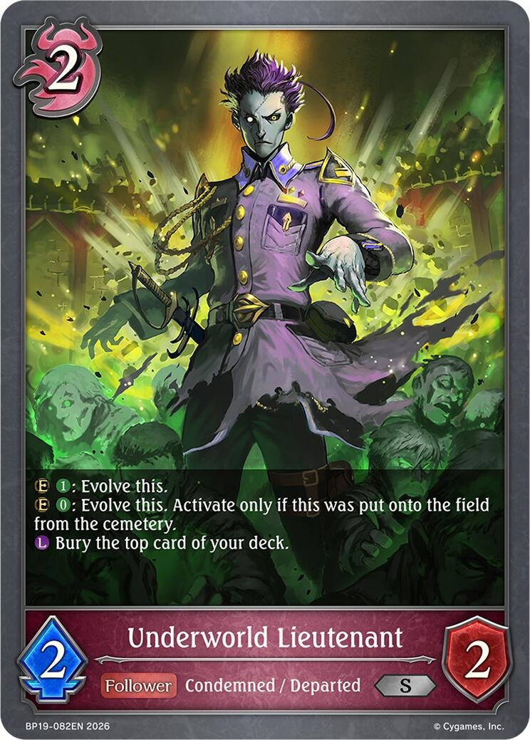 Image for Underworld Lieutenant (BP19-082EN) (BP19) - Shadowverse: Evolve
