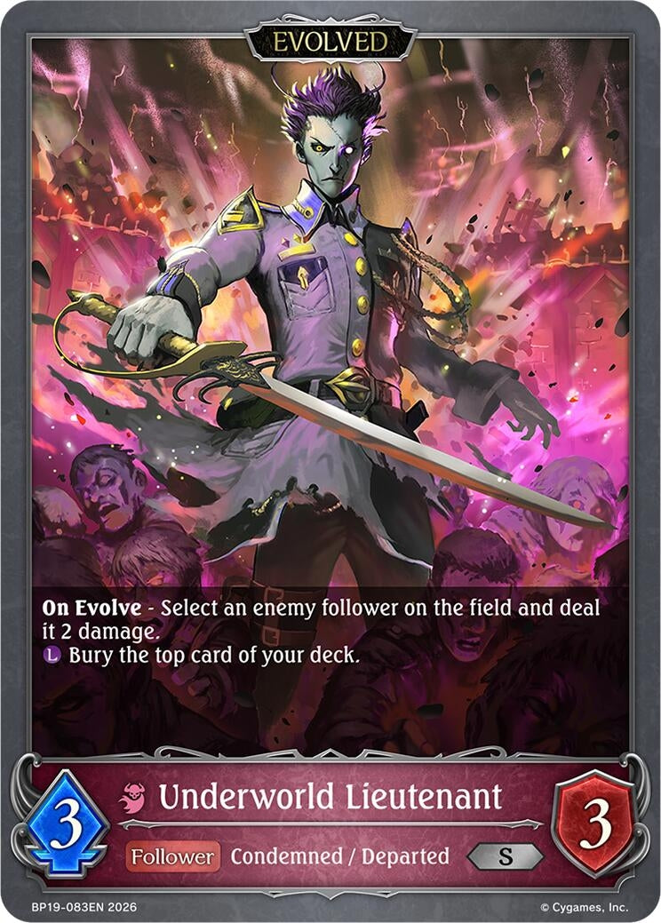 Image for Underworld Lieutenant (Evolved) (BP19-083EN) (BP19) - Shadowverse: Evolve