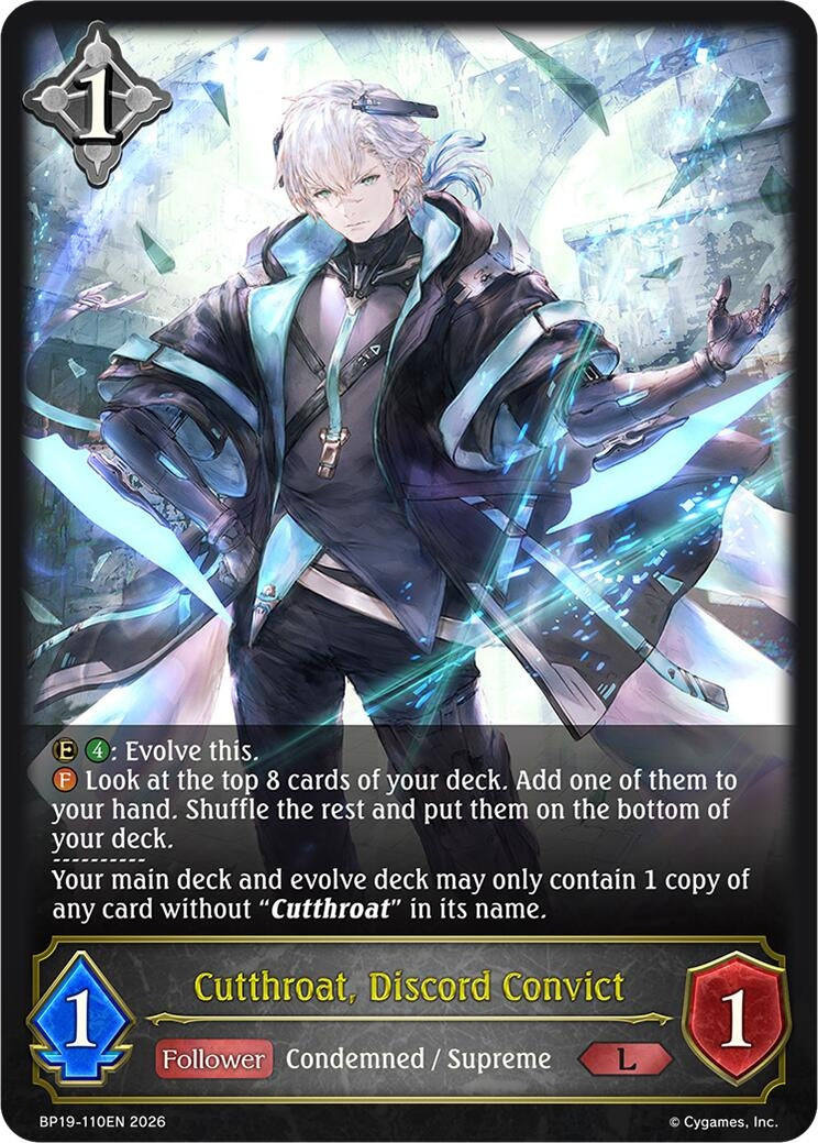 Image for Cutthroat, Discord Convict (BP19-110EN) (BP19) - Shadowverse: Evolve