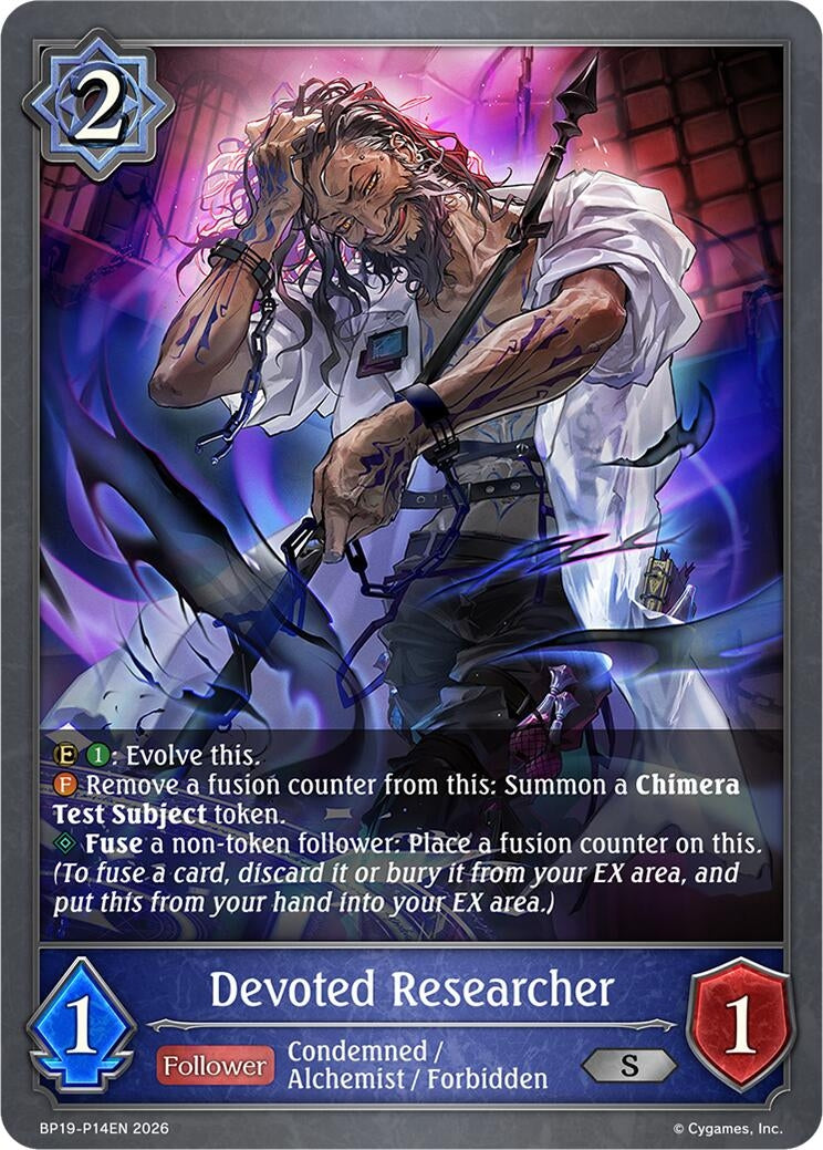 Image for Devoted Researcher - P14EN (Foil) (BP19-P14EN) (BP19) - Shadowverse: Evolve