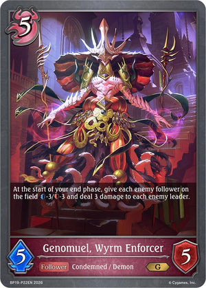 Genomuel, Wyrm Enforcer - P22EN (Foil) (BP19)