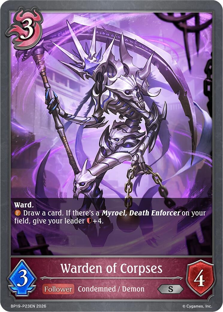 Image for Warden of Corpses - P23EN (Foil) (BP19) - Shadowverse: Evolve