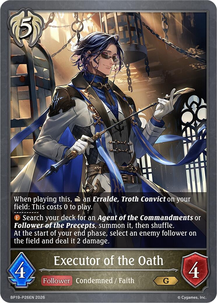 Image for Executor of the Oath - P26EN (Foil) (BP19-P26EN) (BP19) - Shadowverse: Evolve