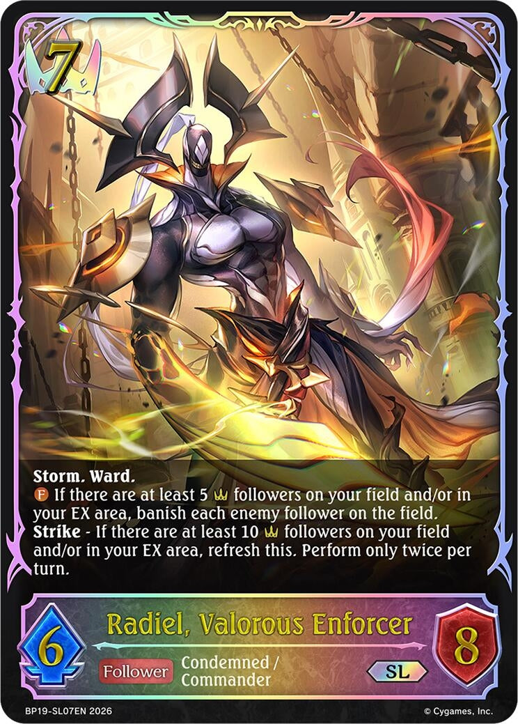 Image for Radiel, Valorous Enforcer (SL) (BP19) - Shadowverse: Evolve