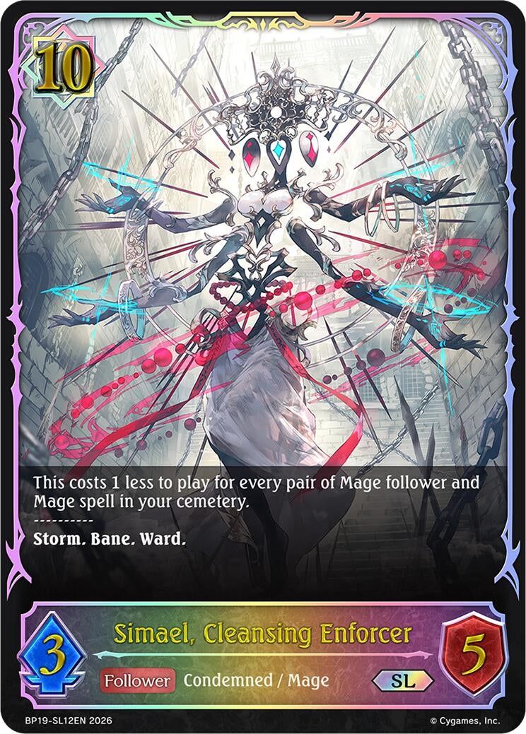 Image for Simael, Cleansing Enforcer (SL) (BP19-SL12EN) (BP19) - Shadowverse: Evolve