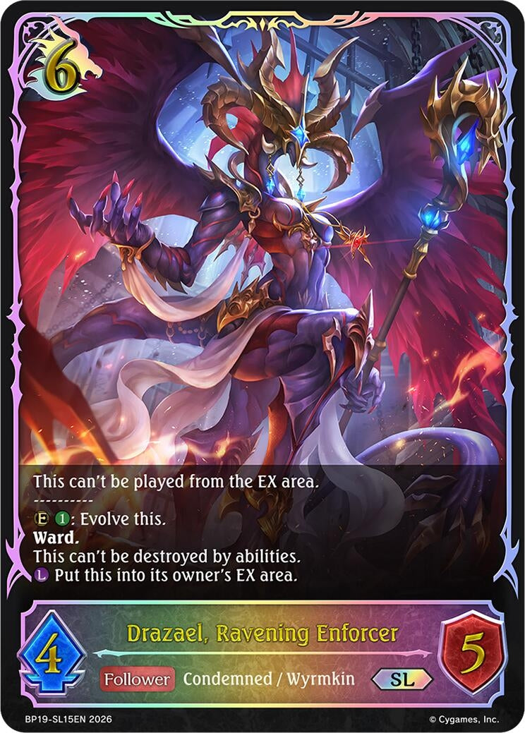 Image for Drazael, Ravening Enforcer (SL) (BP19-SL15EN) (BP19) - Shadowverse: Evolve
