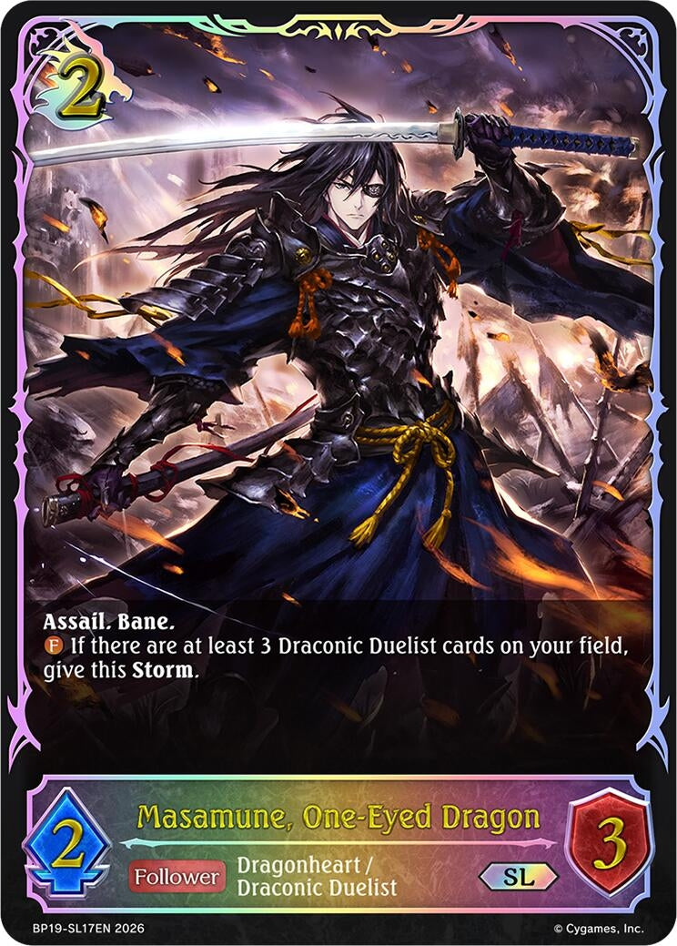 Image for Masamune, One-Eyed Dragon (SL) (BP19-SL17EN) (BP19) - Shadowverse: Evolve