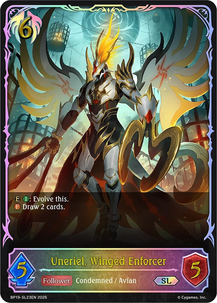 Image for Uneriel, Winged Enforcer (SL) - SL23EN (Foil) (BP19-SL23EN) (BP19) - Shadowverse: Evolve