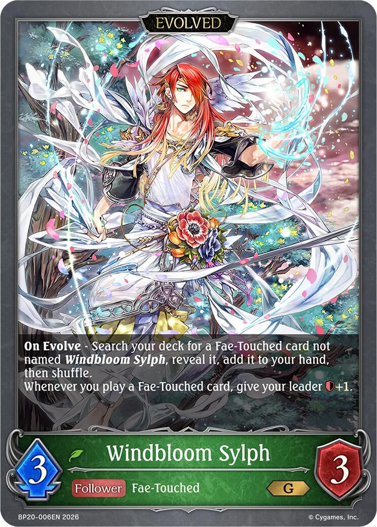 Image for Windbloom Sylph (Evolved) (BP20-006EN) (BP20) - Shadowverse: Evolve