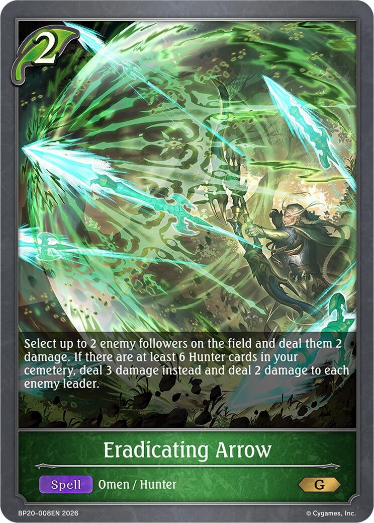 Image for Eradicating Arrow (BP20-008EN) (BP20) - Shadowverse: Evolve