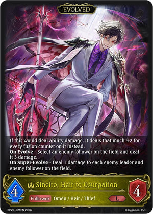 Sinciro, Heir to Usurpation (Evolved) (BP20-021EN) (BP20)