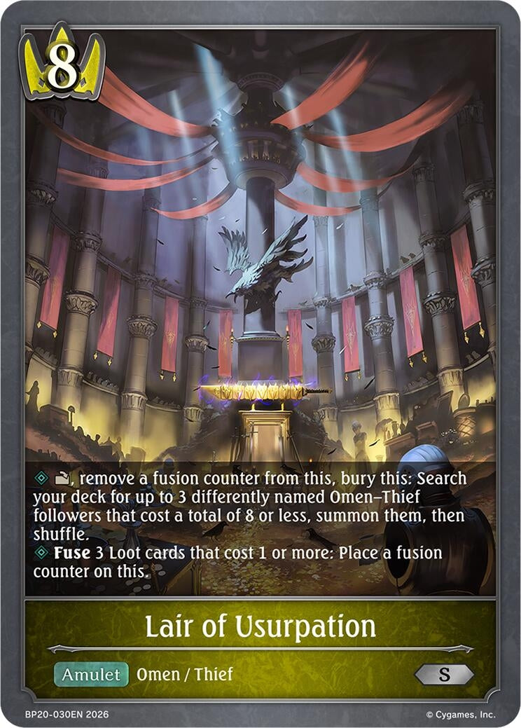 Image for Lair of Usurpation (BP20-030EN) (BP20) - Shadowverse: Evolve