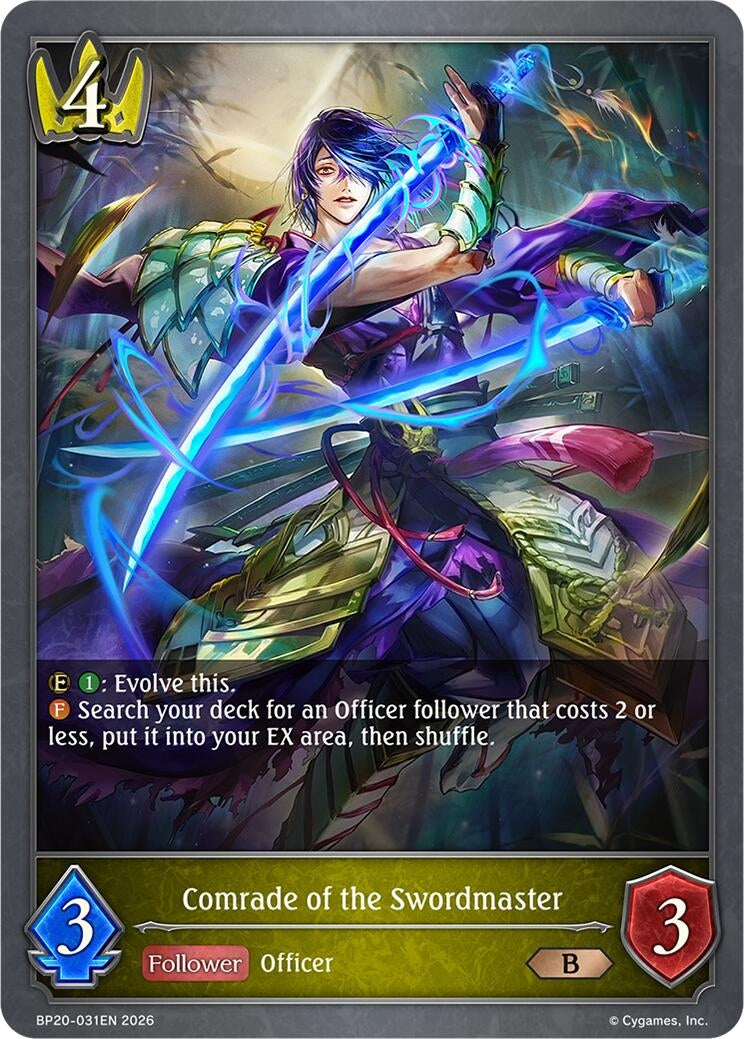 Image for Comrade of the Swordmaster (BP20-031EN) (BP20) - Shadowverse: Evolve
