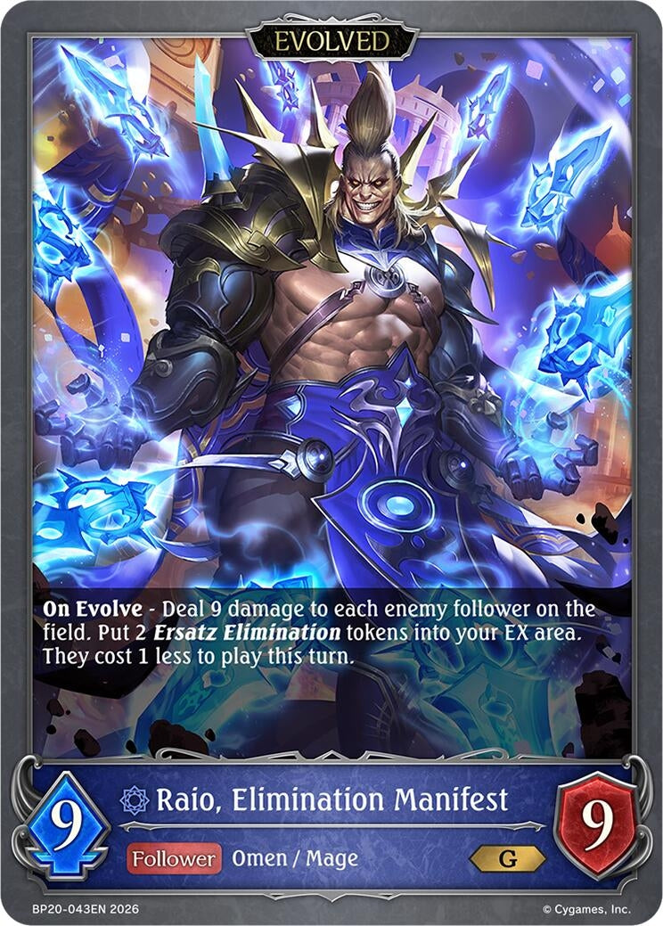 Image for Raio, Elimination Manifest (Evolved) (BP20-043EN) (BP20) - Shadowverse: Evolve