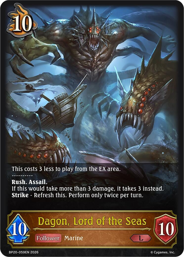 Image for Dagon, Lord of the Seas (BP20-059EN) (BP20) - Shadowverse: Evolve