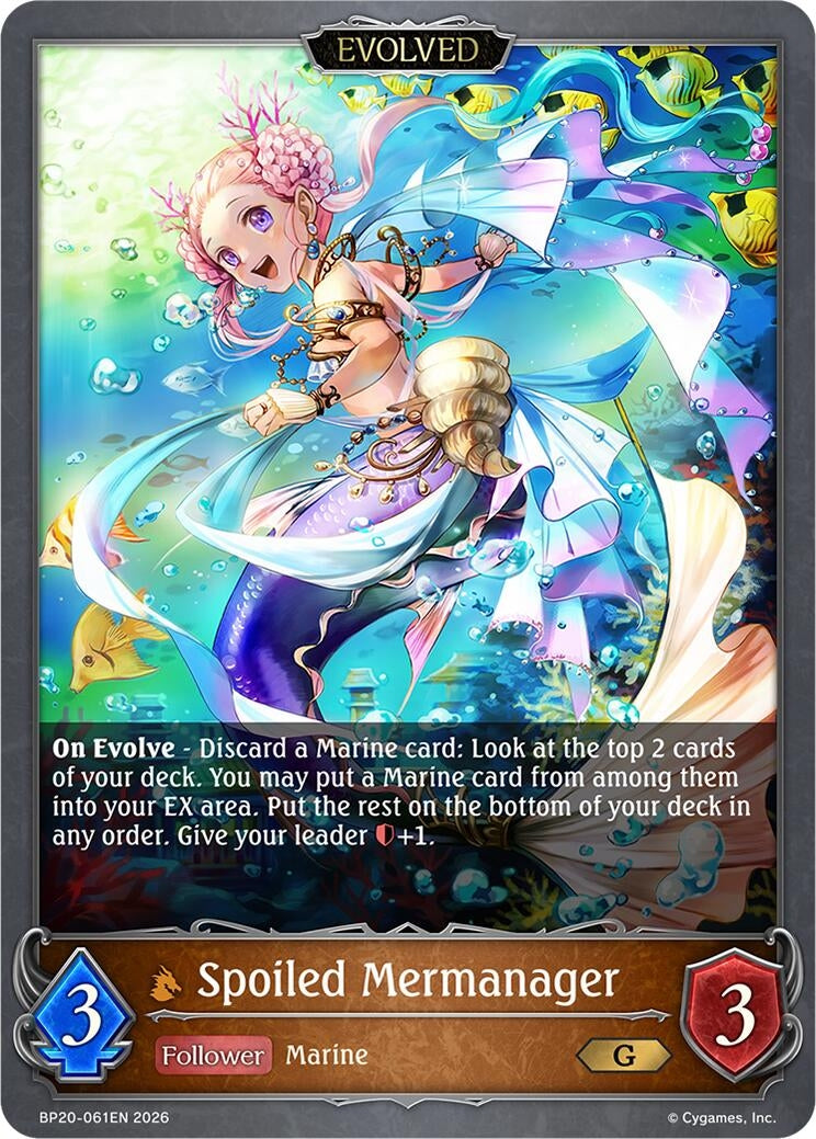 Image for Spoiled Mermanager (Evolved) (BP20-061EN) (BP20) - Shadowverse: Evolve