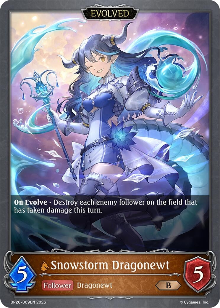 Image for Snowstorm Dragonewt (Evolved) (BP20-069EN) (BP20) - Shadowverse: Evolve