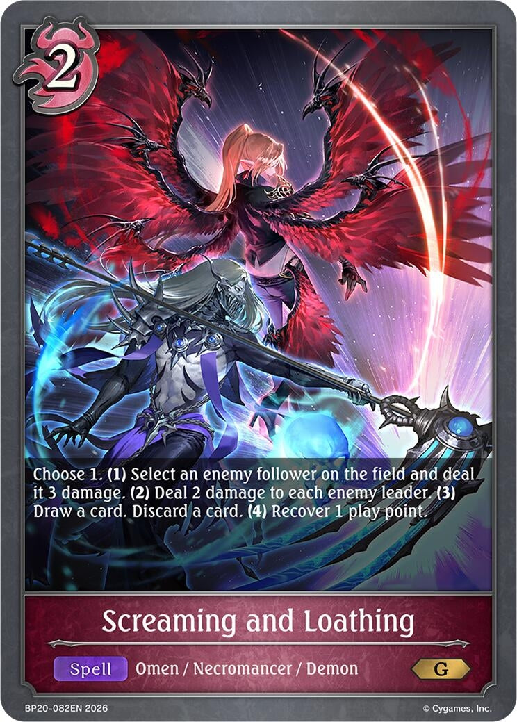 Image for Screaming and Loathing (BP20-082EN) (BP20) - Shadowverse: Evolve