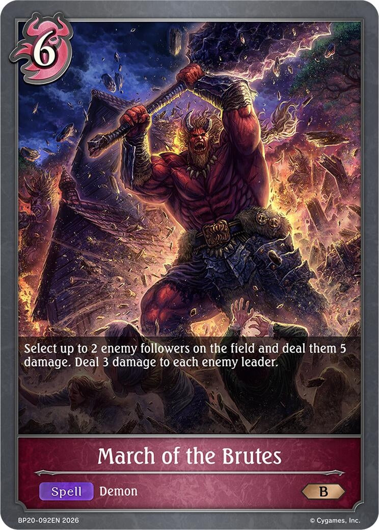 Image for March of the Brutes (BP20-092EN) (BP20) - Shadowverse: Evolve