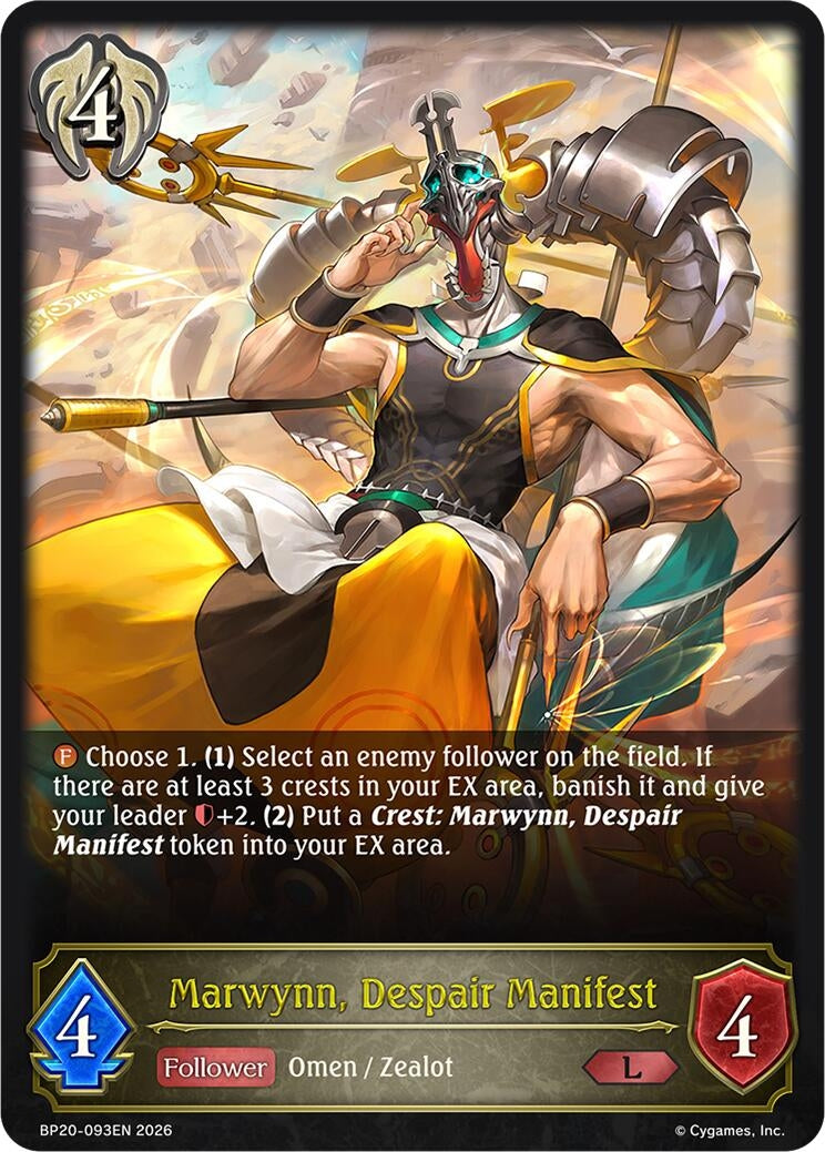 Image for Marwynn, Despair Manifest (BP20-093EN) (BP20) - Shadowverse: Evolve