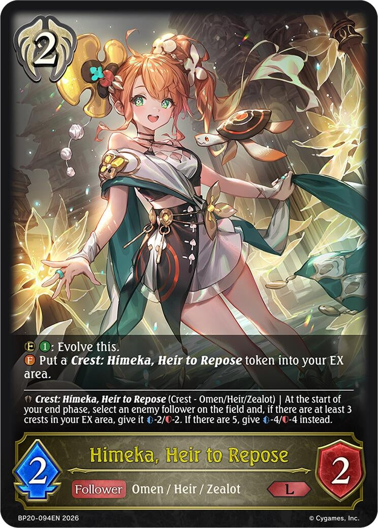 Image for Himeka, Heir to Repose (BP20-094EN) (BP20) - Shadowverse: Evolve