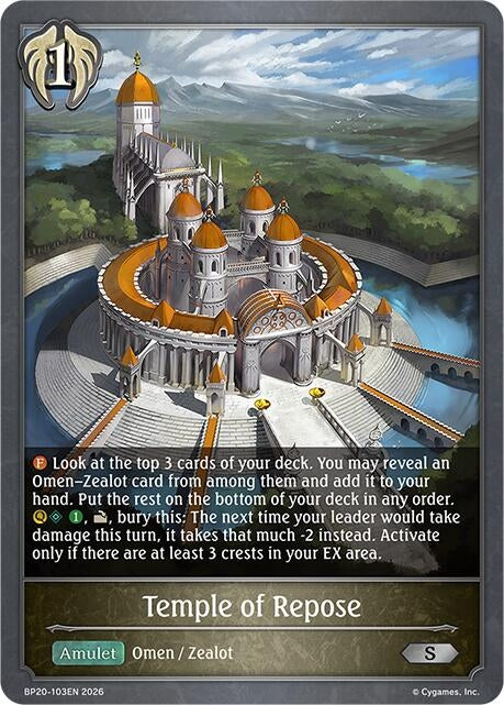 Image for Temple of Repose (BP20-103EN) (BP20) - Shadowverse: Evolve