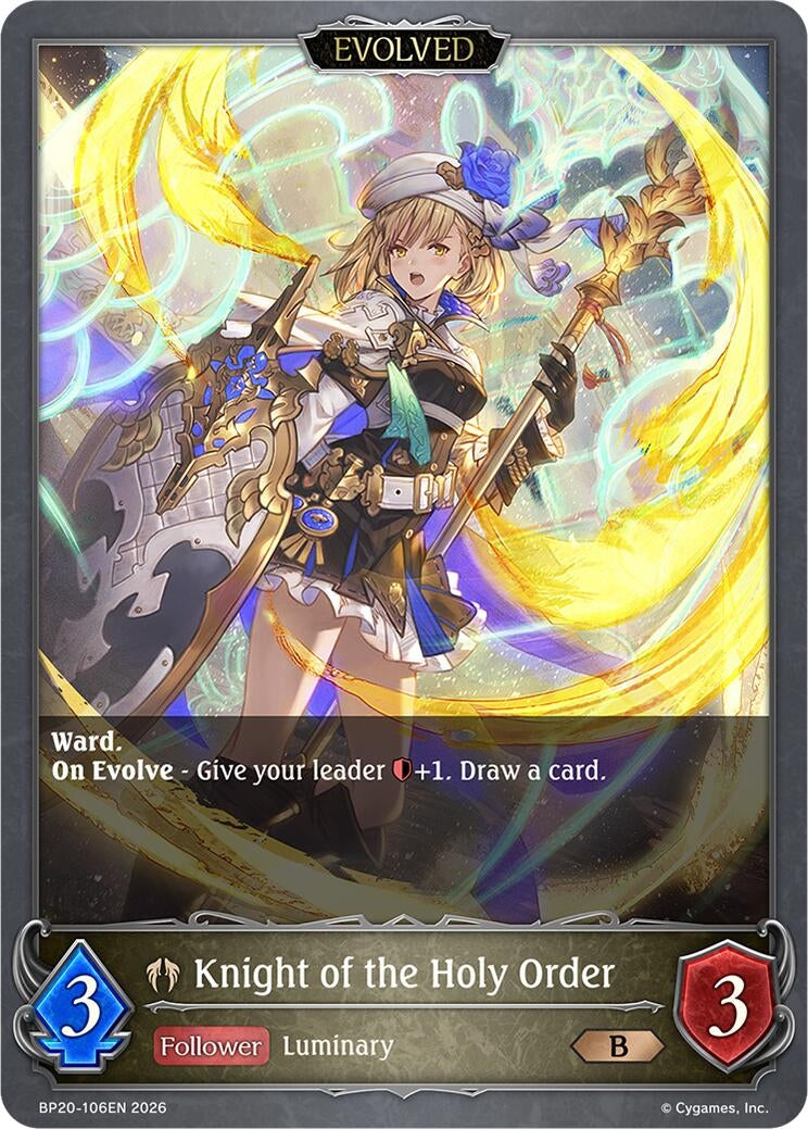 Image for Knight of the Holy Order (Evolved) (BP20-106EN) (BP20) - Shadowverse: Evolve