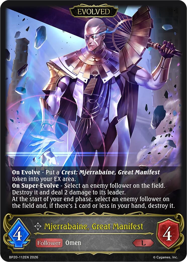 Image for Mjerrabaine, Great Manifest (Evolved) (BP20-112EN) (BP20) - Shadowverse: Evolve
