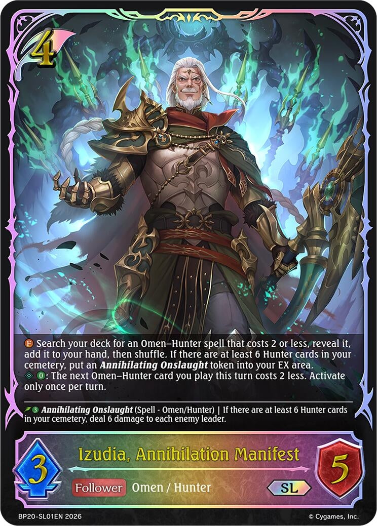 Image for Izudia, Annihilation Manifest (SL) (BP20-SL01EN) (BP20) - Shadowverse: Evolve