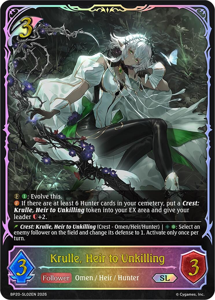 Image for Krulle, Heir to Unkilling (SL) (BP20-SL02EN) (BP20) - Shadowverse: Evolve