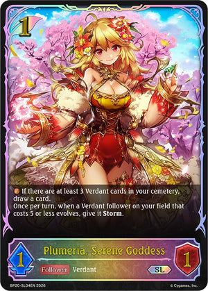 Plumeria, Serene Goddess (SL) (BP20-SL04EN) (BP20)