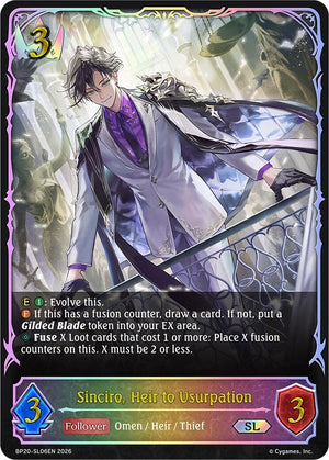 Sinciro, Heir to Usurpation (SL) (BP20-SL06EN) (BP20)