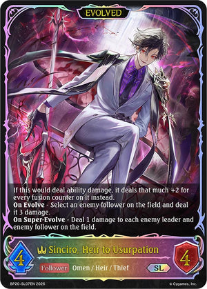 Sinciro, Heir to Usurpation (Evolved) (SL) (BP20-SL07EN) (BP20)