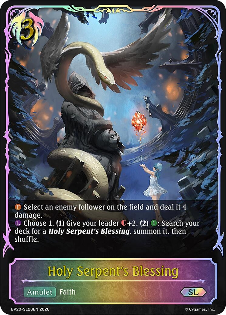 Image for Holy Serpent's Blessing (SL) (BP20-SL28EN) (BP20) - Shadowverse: Evolve