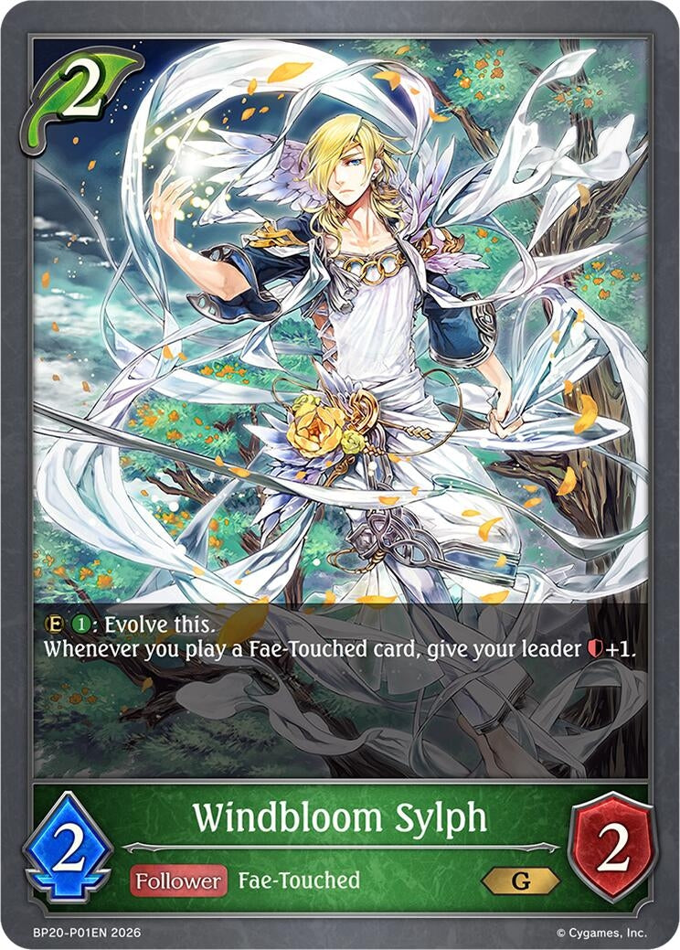 Image for Windbloom Sylph - P01EN (Foil) (BP20-P01EN) (BP20) - Shadowverse: Evolve