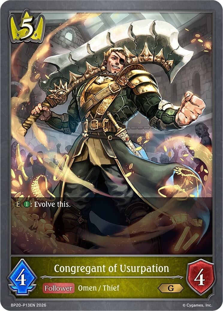 Image for Congregant of Usurpation - P13EN (Foil) (BP20-P13EN) (BP20) - Shadowverse: Evolve
