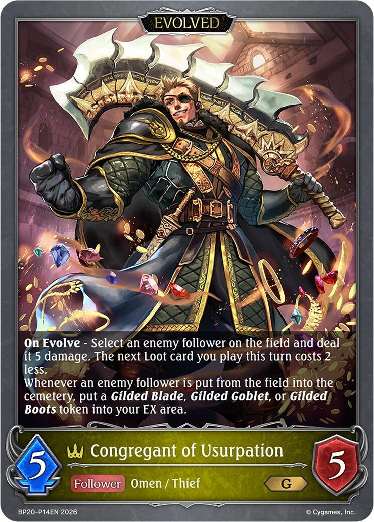 Image for Congregant of Usurpation (Evolved) - P14EN (Foil) (BP20-P14EN) (BP20) - Shadowverse: Evolve
