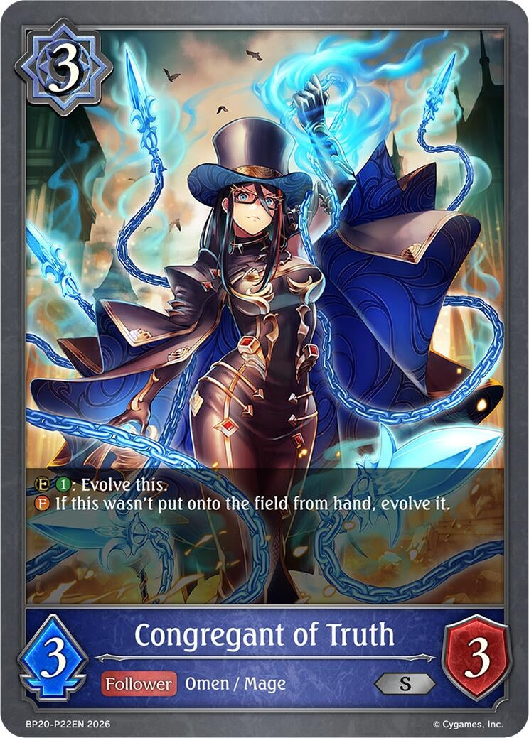 Image for Congregant of Truth - P22EN (Foil) (BP20-P22EN) (BP20) - Shadowverse: Evolve