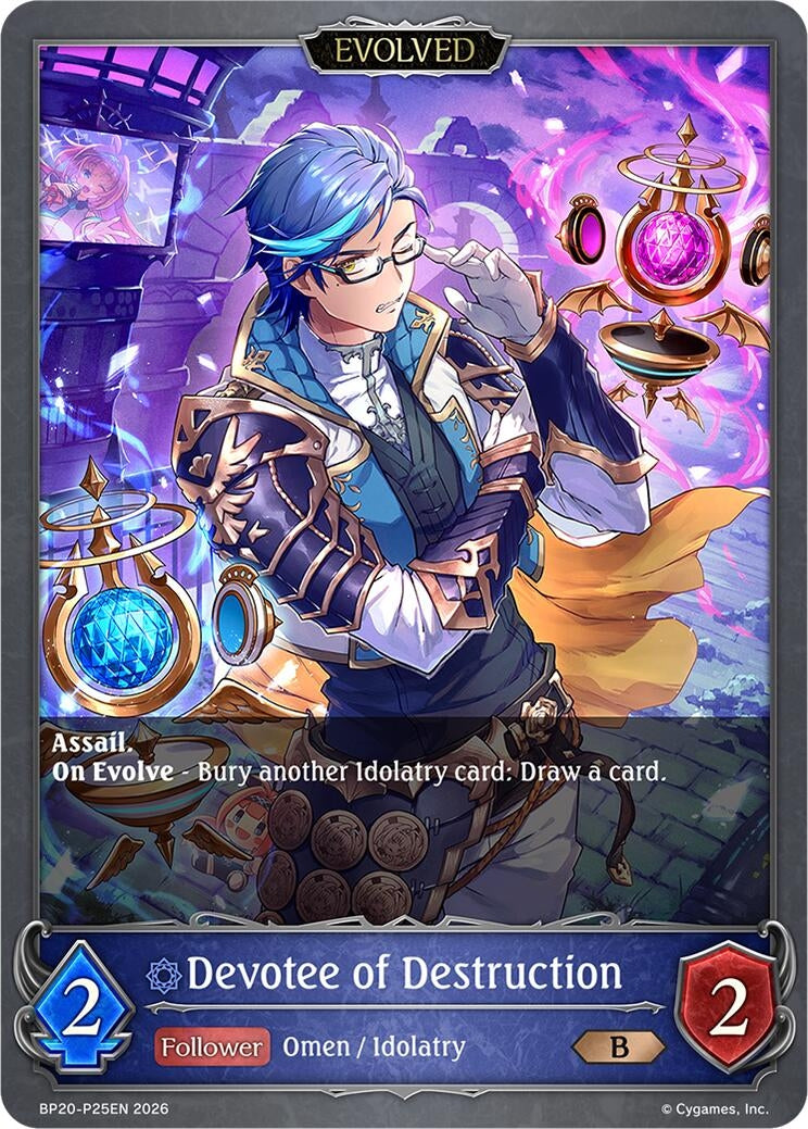 Image for Devotee of Destruction (Evolved) - P25EN (Foil) (BP20-P25EN) (BP20) - Shadowverse: Evolve