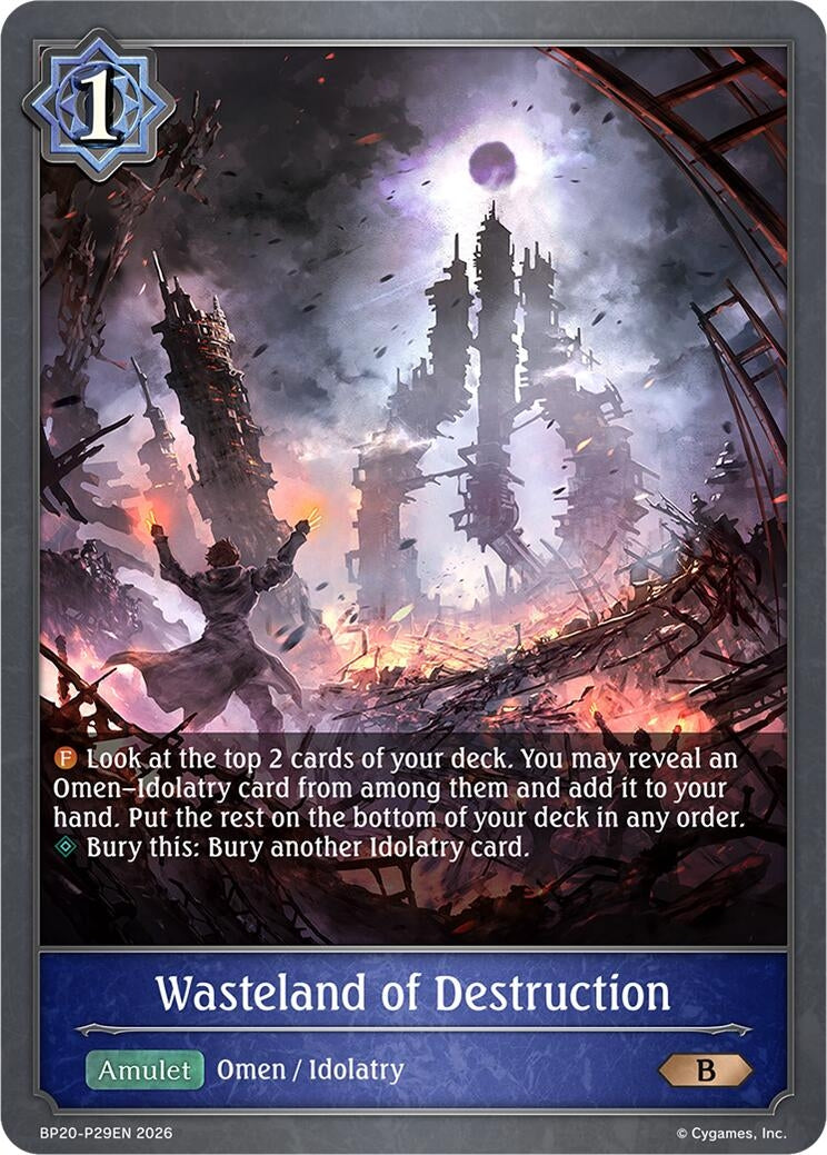 Image for Wasteland of Destruction - P29EN (Foil) (BP20-P29EN) (BP20) - Shadowverse: Evolve