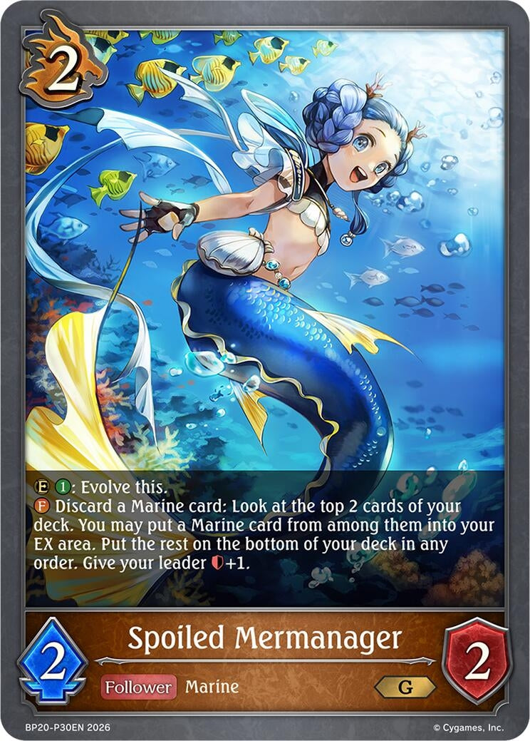 Image for Spoiled Mermanager - P30EN (Foil) (BP20-P30EN) (BP20) - Shadowverse: Evolve