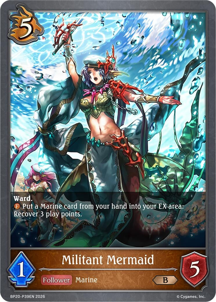 Image for Militant Mermaid - P39EN (Foil) (BP20-P39EN) (BP20) - Shadowverse: Evolve