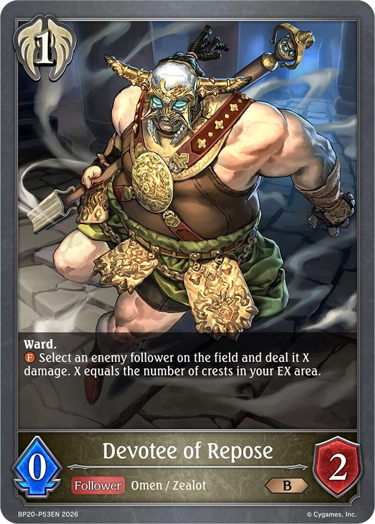 Image for Devotee of Repose - P53EN (Foil) (BP20-P53EN) (BP20) - Shadowverse: Evolve