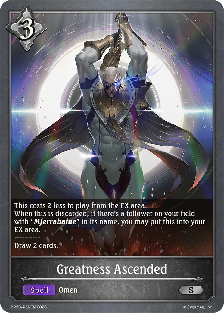 Image for Greatness Ascended - P59EN (Foil) (BP20-P59EN) (BP20) - Shadowverse: Evolve