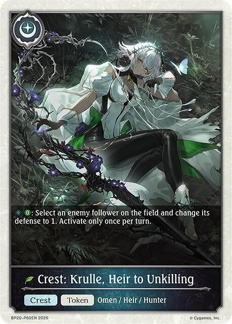 Image for Crest: Krulle, Heir to Unkilling - P60EN (Foil) (BP20-P60EN) (BP20) - Shadowverse: Evolve