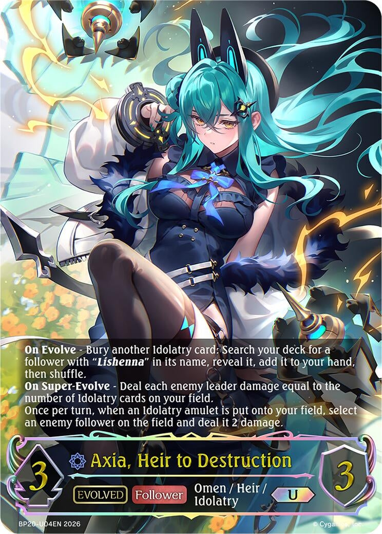 Image for Axia, Heir to Destruction (Evolved) (U) (BP20-U04EN) (BP20) - Shadowverse: Evolve