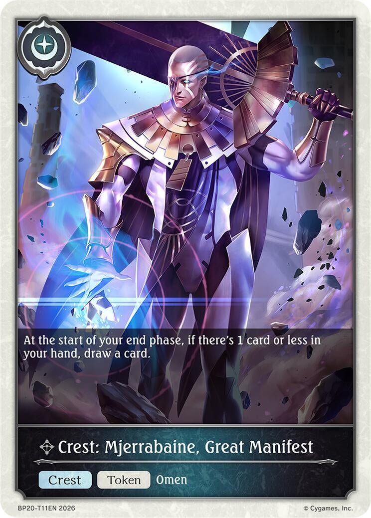 Image for Crest: Mjerrabaine, Great Manifest (BP20-T11EN) (BP20) - Shadowverse: Evolve